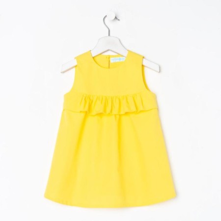 Children's dress with ruffles KAFTAN, p. 34 (122-128), yellow-3