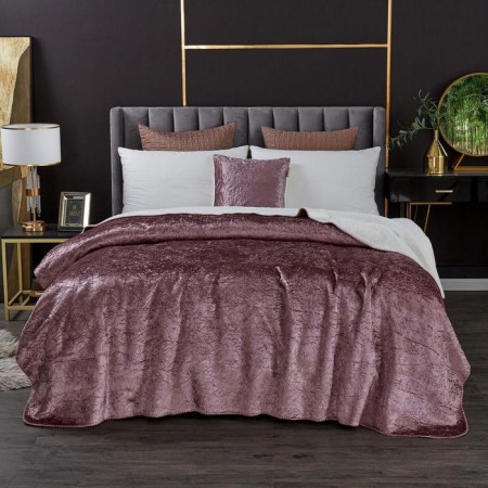 "Undine" bedspread, size 160x220 cm, color ash rose