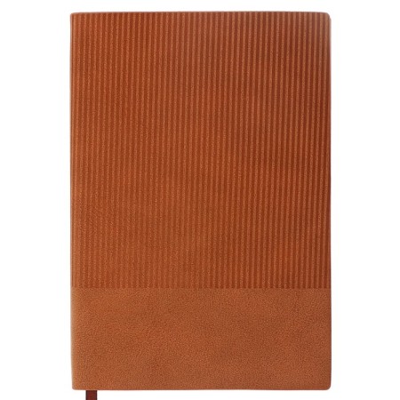Diary of a low -up A5, 80 sheets, a line, the cover of the leatherette lights, brown