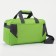 Sports bag with lightning, 2 outer pockets, green color