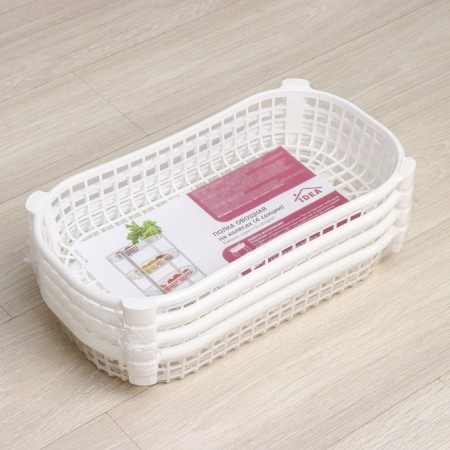 Floor floor 4 section, on wheels, white color-4