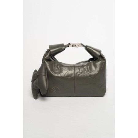 Bag Cross-Body Women's, genuine leather, ludor gray, 23x10x15 cm