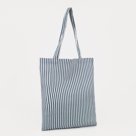 Shoper without fastening, white/blue color
