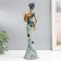 Polystone souvenir "Girl with a jug" blue-blue 9.5x6.5x33 cm