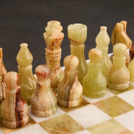 Chess "Elite", board 30x30 cm, onyx-3