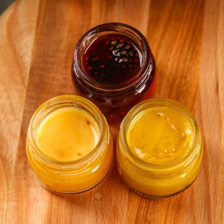 Set of "joyful days": 2 cream-media and jam with cones of 30 g.-2