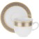 Tea Service 6/9 OPAL, Decor “Wide Kant Platinum, Gold”, 15 items