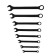 A set of keys combined in the tundra bag, phosphate, 6 - 19 mm, 8 pcs.