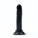 Falloimitator Realist Oka-Khpoki, on the suction cup, anal, gel, 12 x 2.5 cm, black