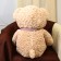 Soft toy "Bear" with heart, 80 cm, beige color