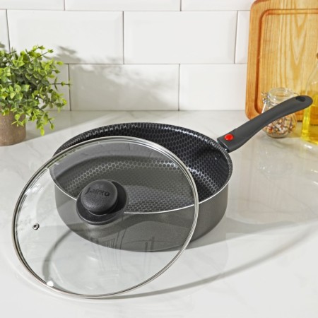 Socialist Forever, D = 26 cm, glass cover, removable handle, anti -stick coating, black color-1