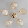 Camilla 5x40W lamp E27 Gold 56x56x23cm