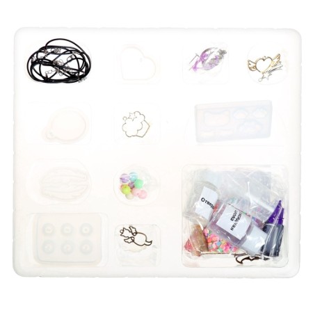 A set of experiments "Advent Calendar", for 12 days, epoxy resin, for girls-21