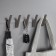 Furniture hook Cappio Asphodel, one -rod, graphite