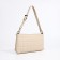 Baget bag with zipper, beige color