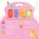 Musical developmental rug with piano, Russian voice acting, light, pink color