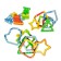 Developing game according to the methodology "Montessori. New Year's figures"