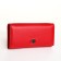 Women's wallet on magnet, red color
