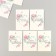 Cardboard "Flowers 08" set 10 pcs (5 types) 4x6 cm