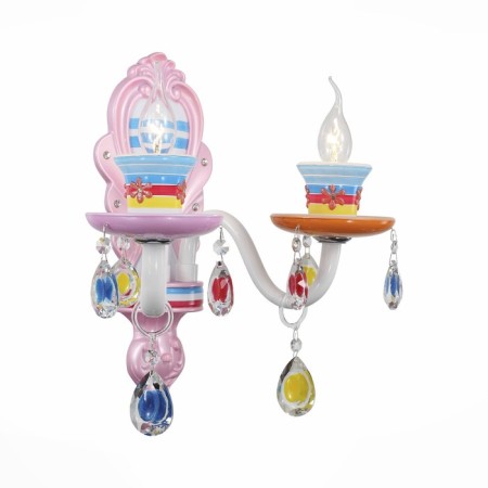 Sconces st. SL673.781.02. Ornato. 2x40 watts, E14, 35x32 cm, colorful color-1