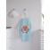 Apron of a kitchen with a photo print "Love and pigeons", adjustable, size OS