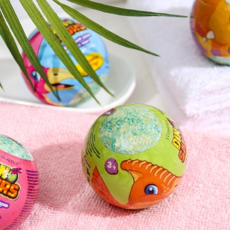Бомбочка для ванн детская с игрушкой "Dinosaurs", 130 г-8