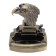 A tabletop lighter with an ashtray, gas, "bust of the eagle", 11 x 13 cm
