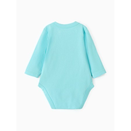Body baby with long sleeve, mint color, height 62-4