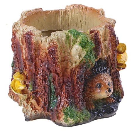 Figure pot "Hedgehog in the hemp" 17x17x12cm-3