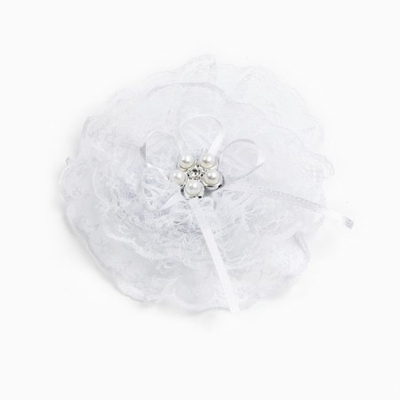 Outlet. Bant for hair on elastic band, white, 10.5 cm, Minnie Mouse-3