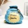 Piggy bank "Sigo Stuff" blue, 22x27cm