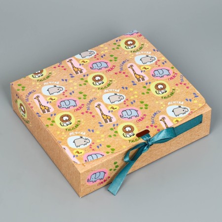 Gift folding box, packaging, "fun", 20 x 18 x 5 cm-1