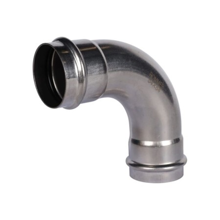Two-Frame Rommer RSS-0003-000054, VPR-UPR, D = 54 mm, 90 °, press, stainless steel. steel