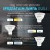 Lamp built -in era KL101, IP20, 12W, 91x91x39 mm, white color