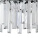 Suspended Indigo, 12026/1p Chrome. 1x40W, e14, 210x210x215/1500 mm, transparent color