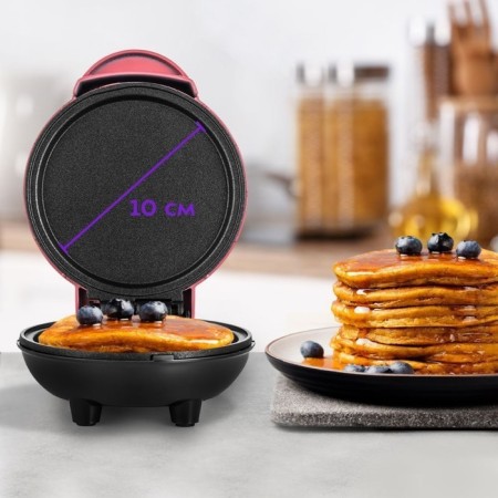 Pancake KitFort KT-1683-2, 550 W, cord 0.7 m, pink color-1