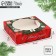 Box for Makarun with low sides "New Year's luxury", wreath, 11x 11x 3 cm, New Year