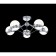 Silvia 5x60W E14 chandelier chrome