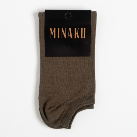 Socks men's shortened minku color khaki, size 42-43 (29 cm)-2