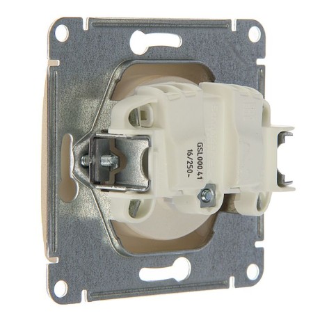 Glossa socket Sche GSL000441, 16 A, single, hidden, without salary, color titanium-1