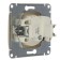 Glossa socket Sche GSL000441, 16 A, single, hidden, without salary, color titanium