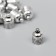 Container Metal for creativity "Dome with stripes" silver G115B347 1.3x1 cm