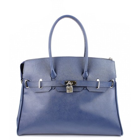 Women's bag, outer pocket, blue Safyan, Galatea