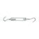 Talter hook-trick Tundra Krep, Din1480, M5, galvanized, 1 pc.
