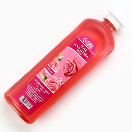 Shower gel, moisturizing, 490 ml, rose aroma, beauty pantry-2