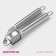Press for garlic shares "metallic", 19.5 cm, silver color