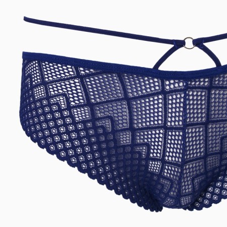 Female set (top, panties), blue color, size 42-44-2