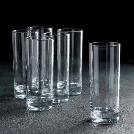 A set of high glass glasses island, 330 ml, 6 pcs