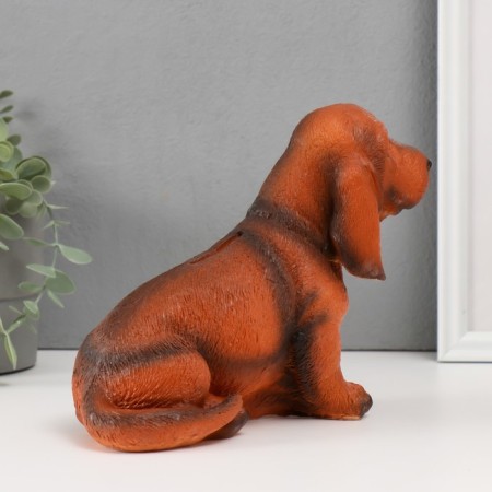 Piggy bank "Dachshund" height 17.5 cm, width 10 cm, length 23 cm-4