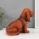 Piggy bank "Dachshund" height 17.5 cm, width 10 cm, length 23 cm
